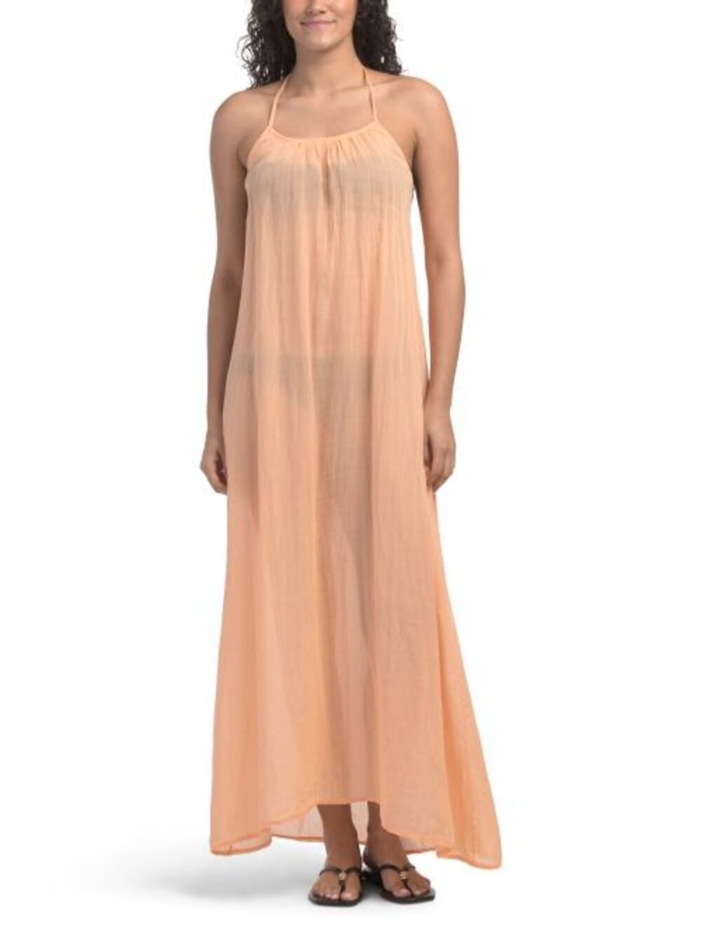 ROSEMARINE Made In Italy Halter Neck Maxi Cover-up Dress